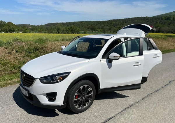 Mazda CX-5 cena 53999 przebieg: 155000, rok produkcji 2015 z Biała małe 742